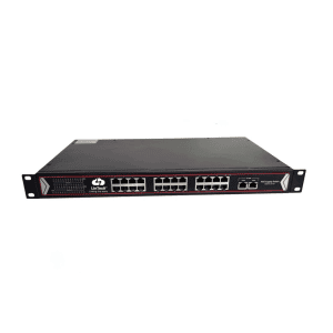 Switch réseau lintech non managé POE 24 ports avec 2 ports Gigabit LN-NM-24P-P2